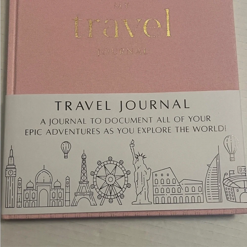 Travel Journal Soft with Gold Lettering Hard Cover